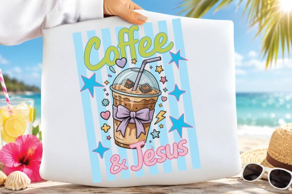 Cute Christian Faith Coffee Jesus PNG: A Strategic Asset for Niche Branding