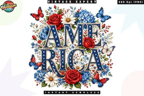 Patriotic America Floral Patchwork PNG: A Practical Design Asset Review