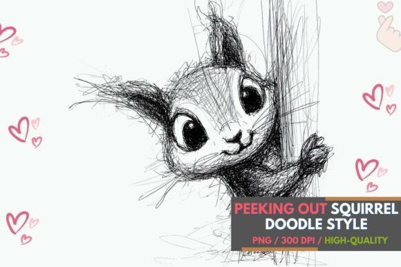 Peeking Squirrel Doodle Sublimation: A Practical Guide to Woodland Charm