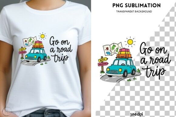 Spark Your Next Adventure with the Go on a Road Trip PNG Design
